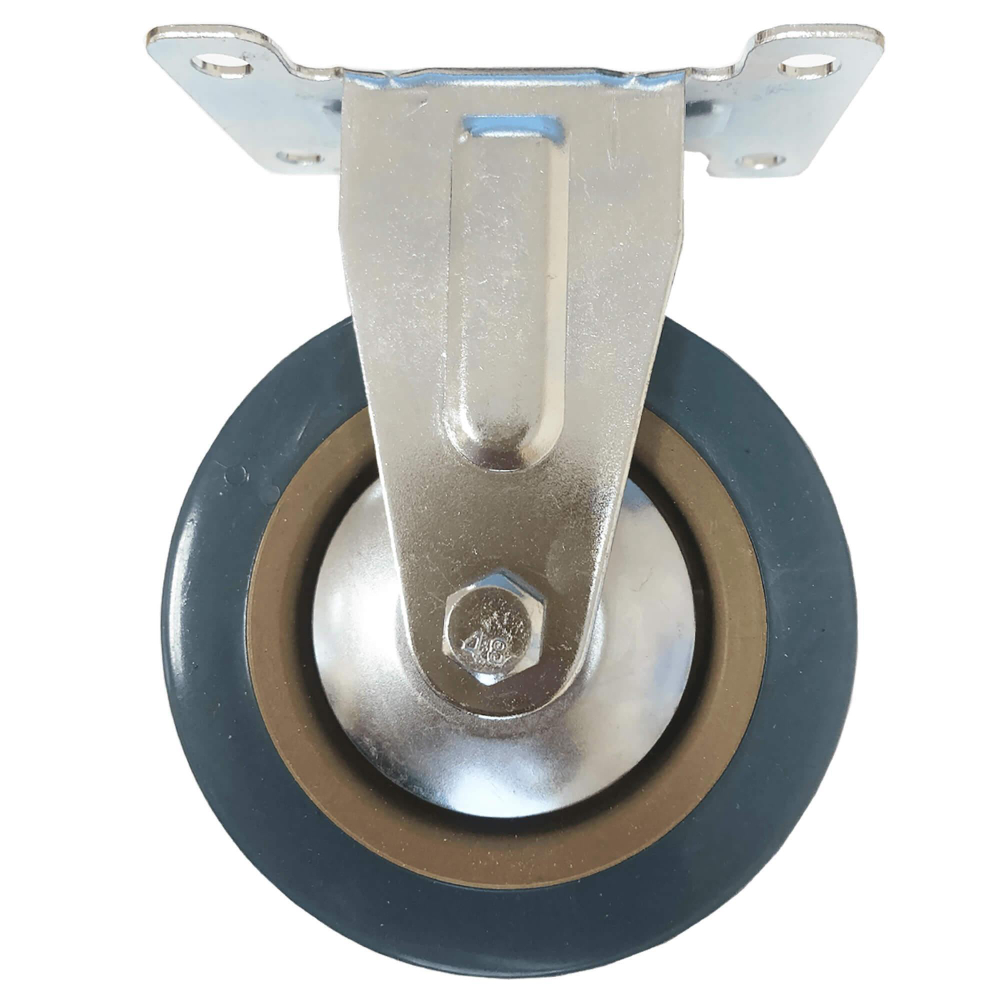 ОПОРА КОЛЕСНАЯ НЕПОВОР.НА ПЛОЩ. 75ММ ПЛАСТ/РЕЗИН СЕР 1ШТ