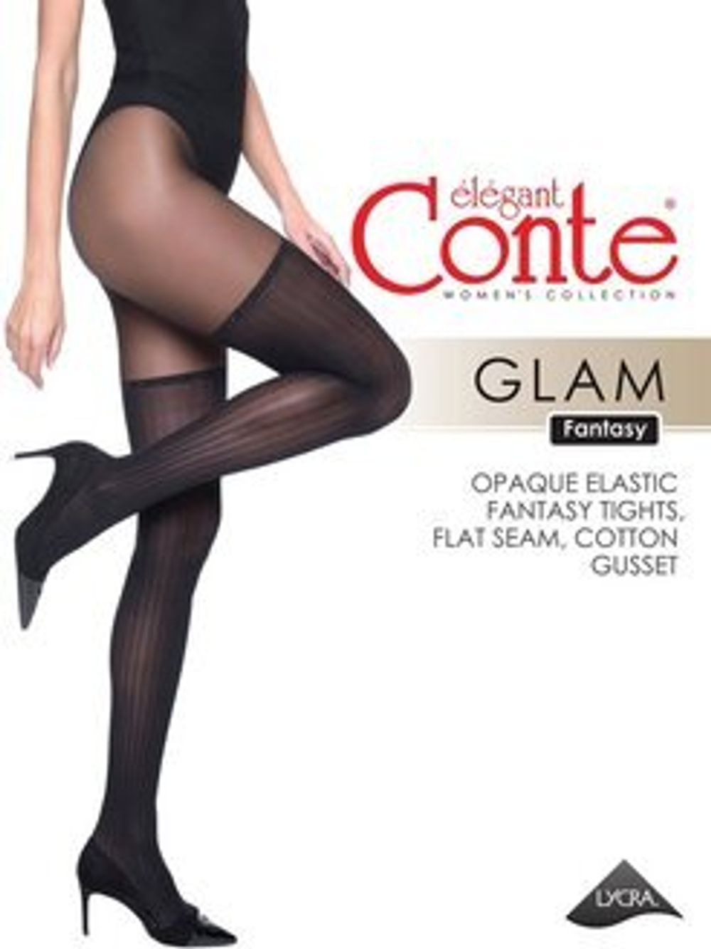 CONTE FANTASY GLAM (колготки с имитацией чулок) (С)