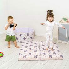 Мат (мягкий щит) принт Romana 1000*1000*80, в 2 сложения (Цирк)