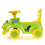 Толокар машина средняя с муз. рулем, цв. зеленый RRB-115 (54*27*34 см)