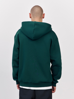 Худи зип с начесом (изумрудный)