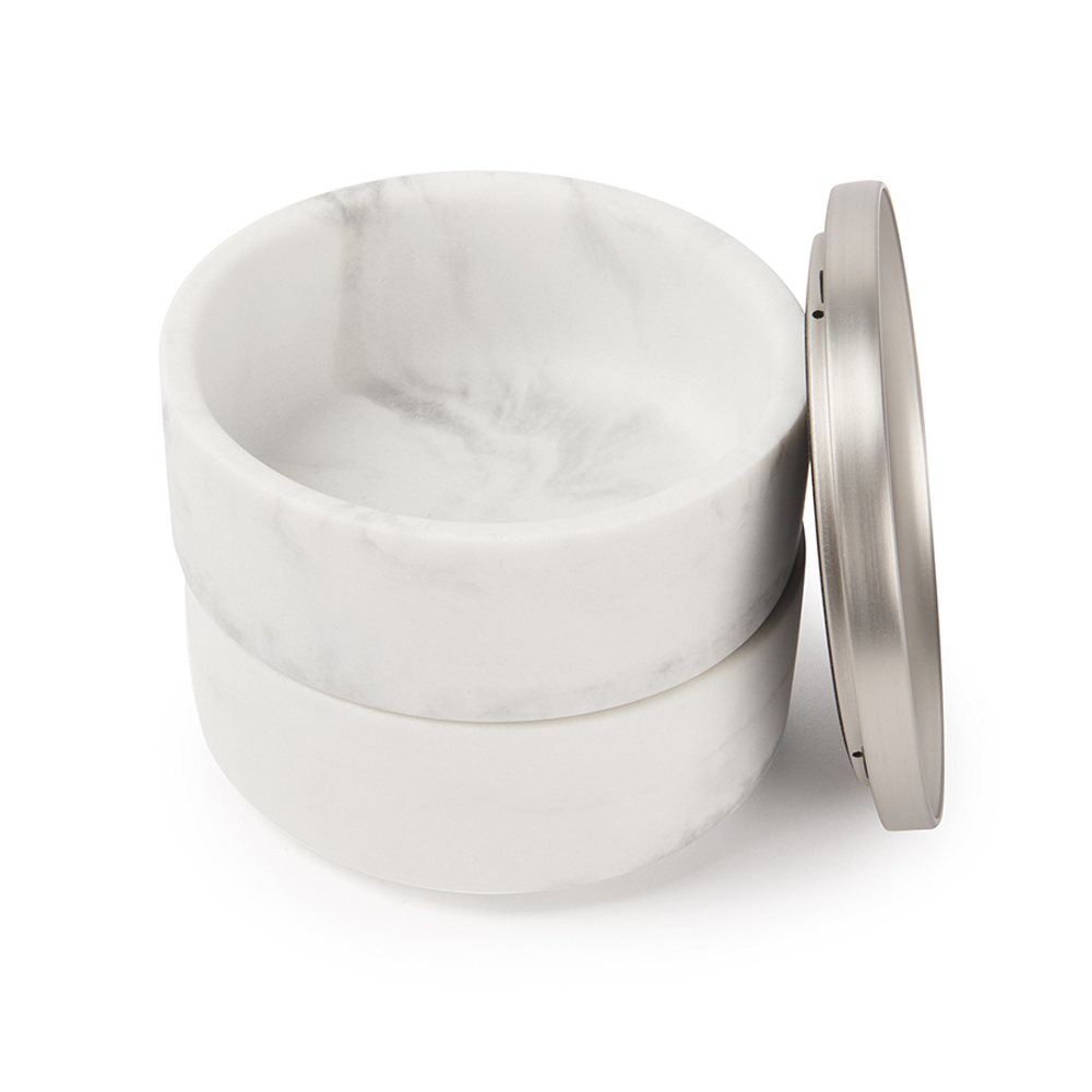 Шкатулка tesora, белая/никель