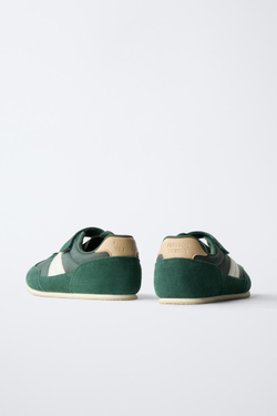 ZARA СПОРТИВНЫЕ КРОССОВКИ BAREFOOT, ЗЕЛЕНЫЙ