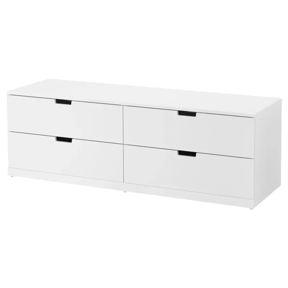 Комод - IKEA NORDLI/НОРДЛИ ИКЕА, 47х54х160 см, белый