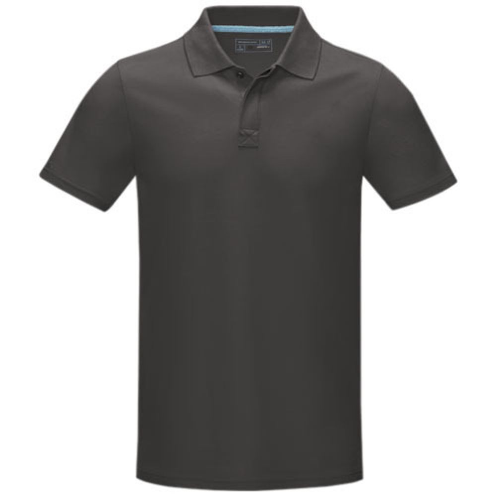 Мужское поло Graphite с коротким рукавом, изготовленное из натуральных материалов