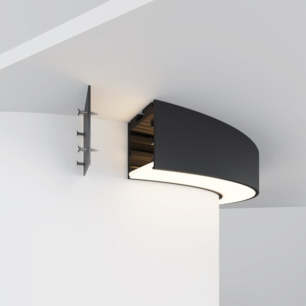 Профиль накладной Maytoni Led strip ALM-3535R-B-D-90°-0.3M