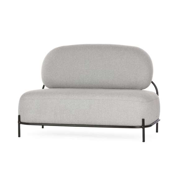 Двухместный диван Pawai 125 см, серый