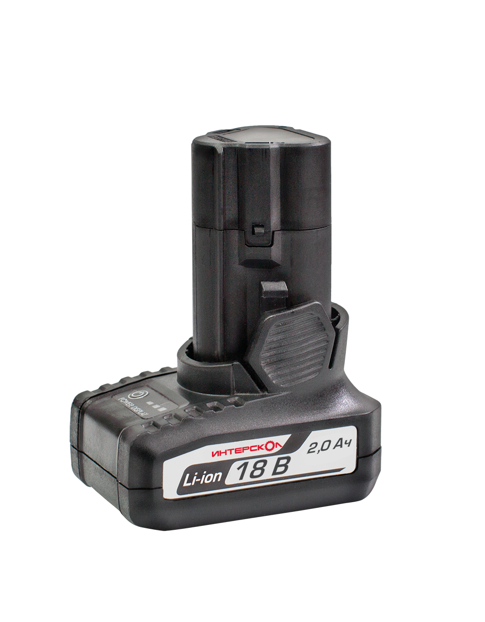Аккумуляторный туннельный блок ИНТЕРСКОЛ БА-2/18, Li-Ion, 18 В, 2 Ач, 1 шт. (2400.026)