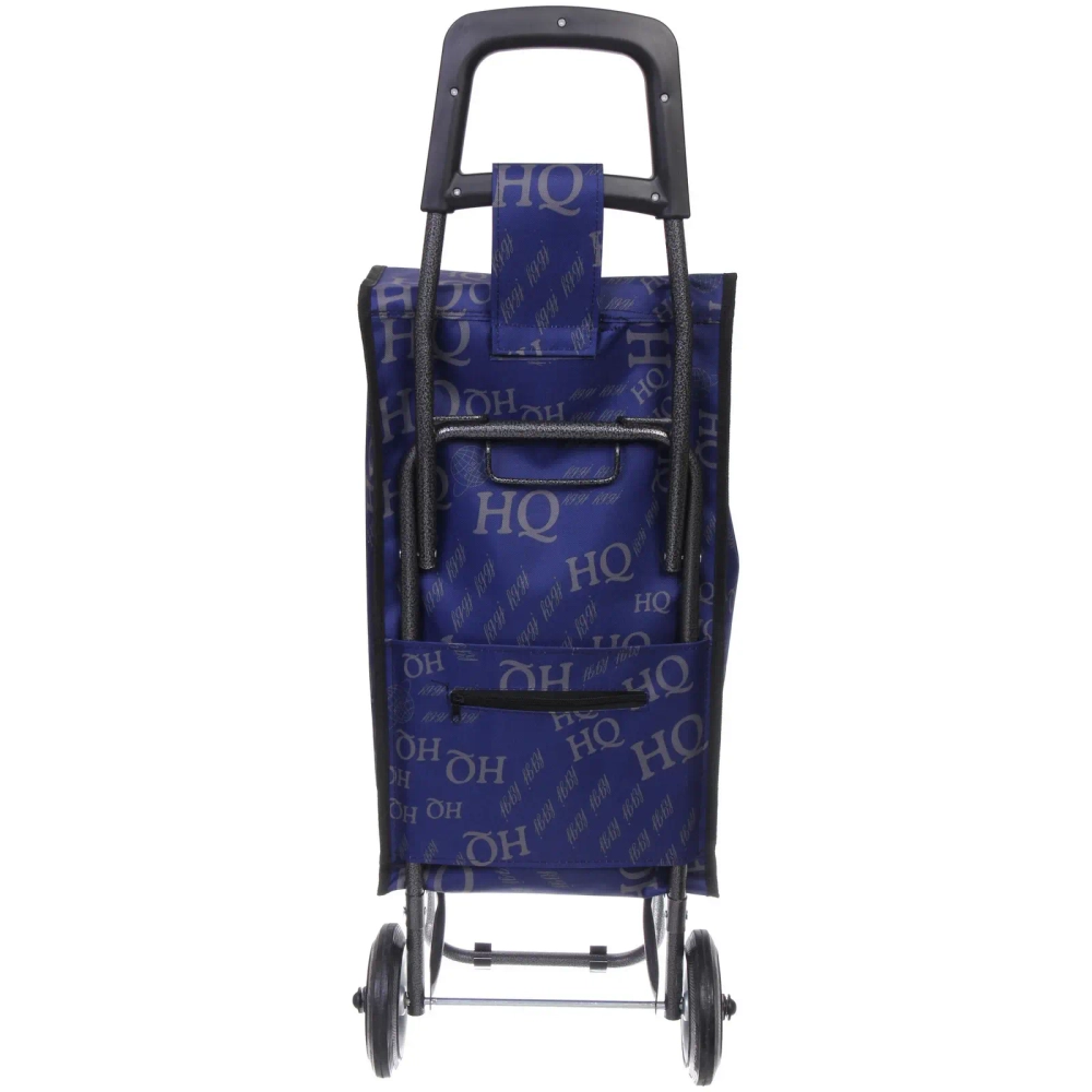 Тележка хозяйственная с сумкой (93*33*26см, колеса 14 см, грузоподъемность до 25 кг) синяя SYD-007