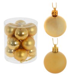 GAEM Набор из 12шт Украшение новогоднее "Шар", D 4 см, L9,5 W9,5 H10,5 см