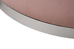 Кресло вращающееся 70x77x80см Garda Decor Verona велюр розовый/хром