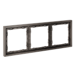 Рамка пластиковая VOLTUM S70 на 3 пост, (капучино)