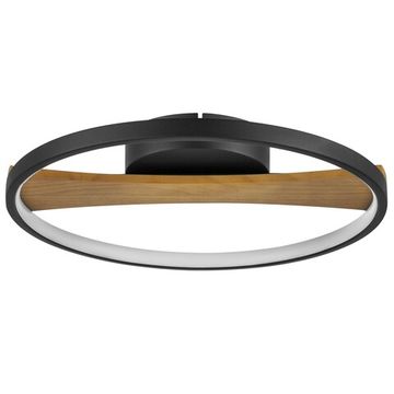 Люстра потолочная 25W 3000K 723027 черный/дерево Lodi Lightstar