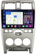 Магнитола для Lada Priora 2007-2013 (рамка серебро) - FarCar BM3112M-2K монитор 9.5" 2K QLED на Android 14, TS10, 4+32Гб, CarPlay, 4G SIM-слот