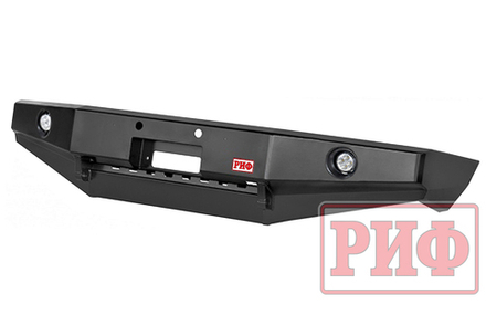 Бампер силовой передний Toyota Land Cruiser 100 до 2002 с доп. фарами без защитной дуги РИФ