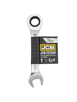 Ключ трещоточный короткий 9мм JCB JCB-757S09