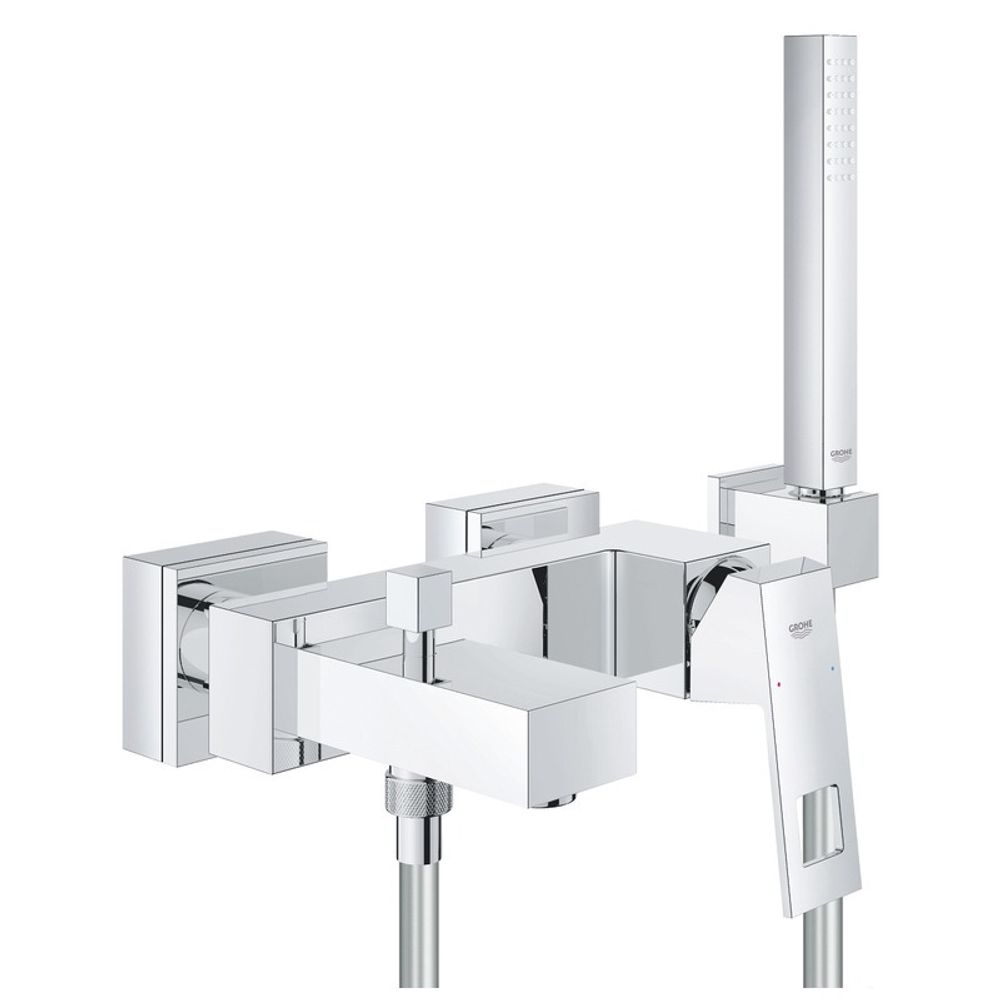 Смеситель для ванны GROHE Eurocube с душевым гарнитуром, хром 23141000