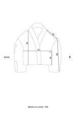 Куртка двустороняя TULUP white/red (джинса)