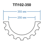 ТП102-350 тело полуколонны (d250 D355 h2000мм), шт