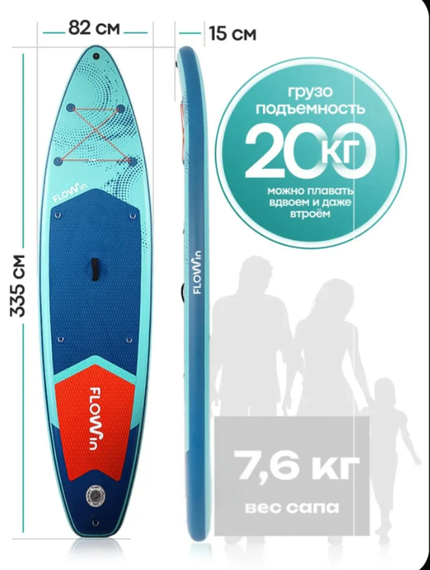 Сапборд надувной Flowin Breeze БЕЗ Комплекта (только САП)