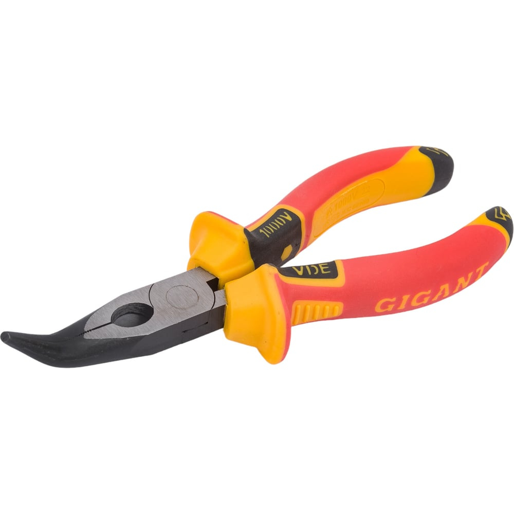 Изогнутые изолированные длинногубцы Gigant 160 мм GICNP-160
