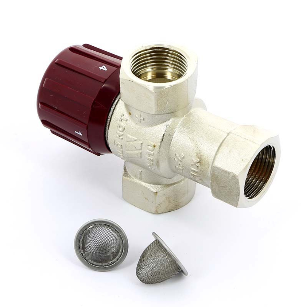 Термостатический смеситель WATTS "3/4"(32-50*С) подмешивающий для ГВС 10017418