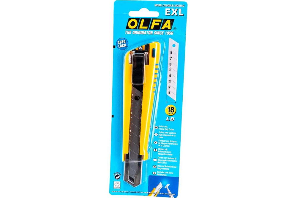 Нож OLFA с выдвижным лезвием 18 мм OL-EXL