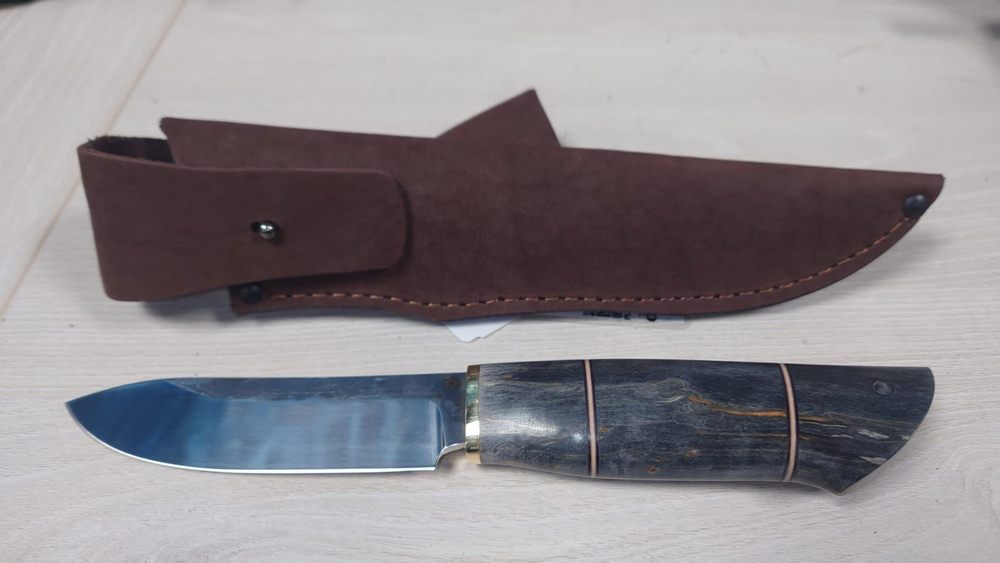 Нож «Канадец-2», 95х18, стаб карелка, проставки