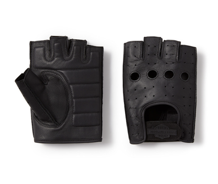 Кожаные перфорированные перчатки без пальцев Harley-Davidson®