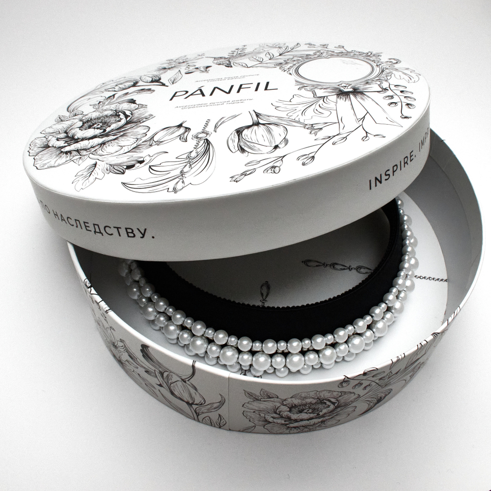 Кокошник XS с жемчугом в три ряда