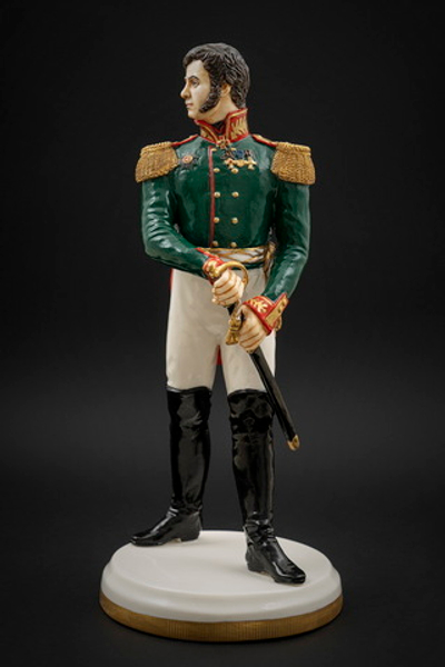 Статуэтка. Фарфор. Солдат. Неверовский Дмитрий Петрович - Русский полководец. Россия