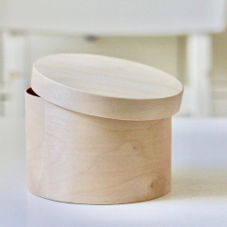 Коробочка-цилиндр из шпона