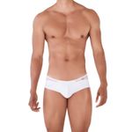 Мужские трусы брифы белые с прозрачной вставкой сзади Pikante LEONIDAS BRIEF 034201