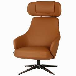 Кресло Stena коричневая экокожа