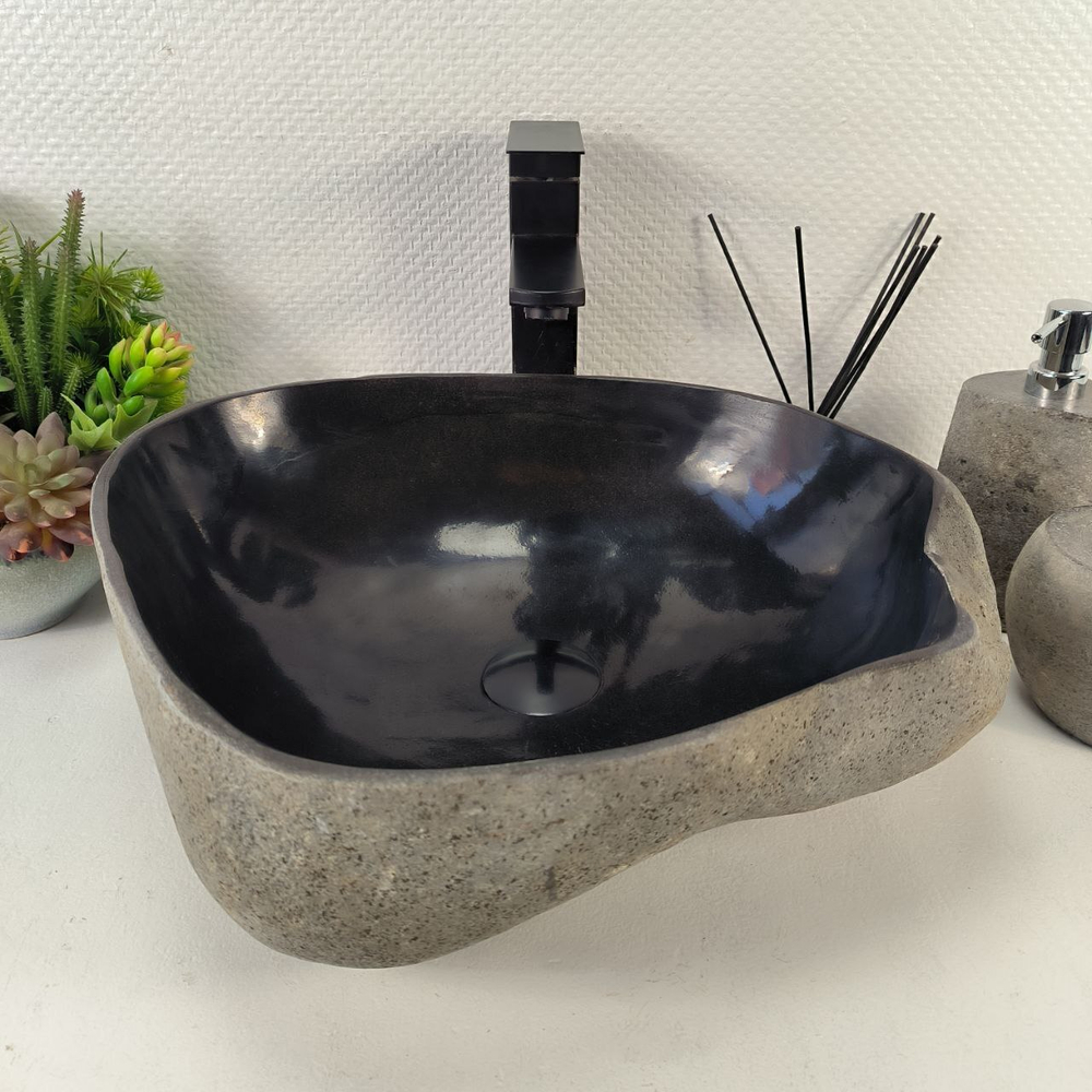 Раковина из речного камня RS-65428 46*39*15 0856