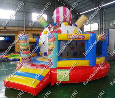 Надувной скалодром "Мороженое" 5*5*3,5 м