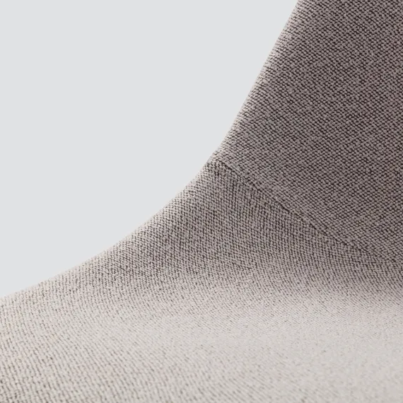 Полубарный стул Vid Soft 65 см, серый, ножки хром