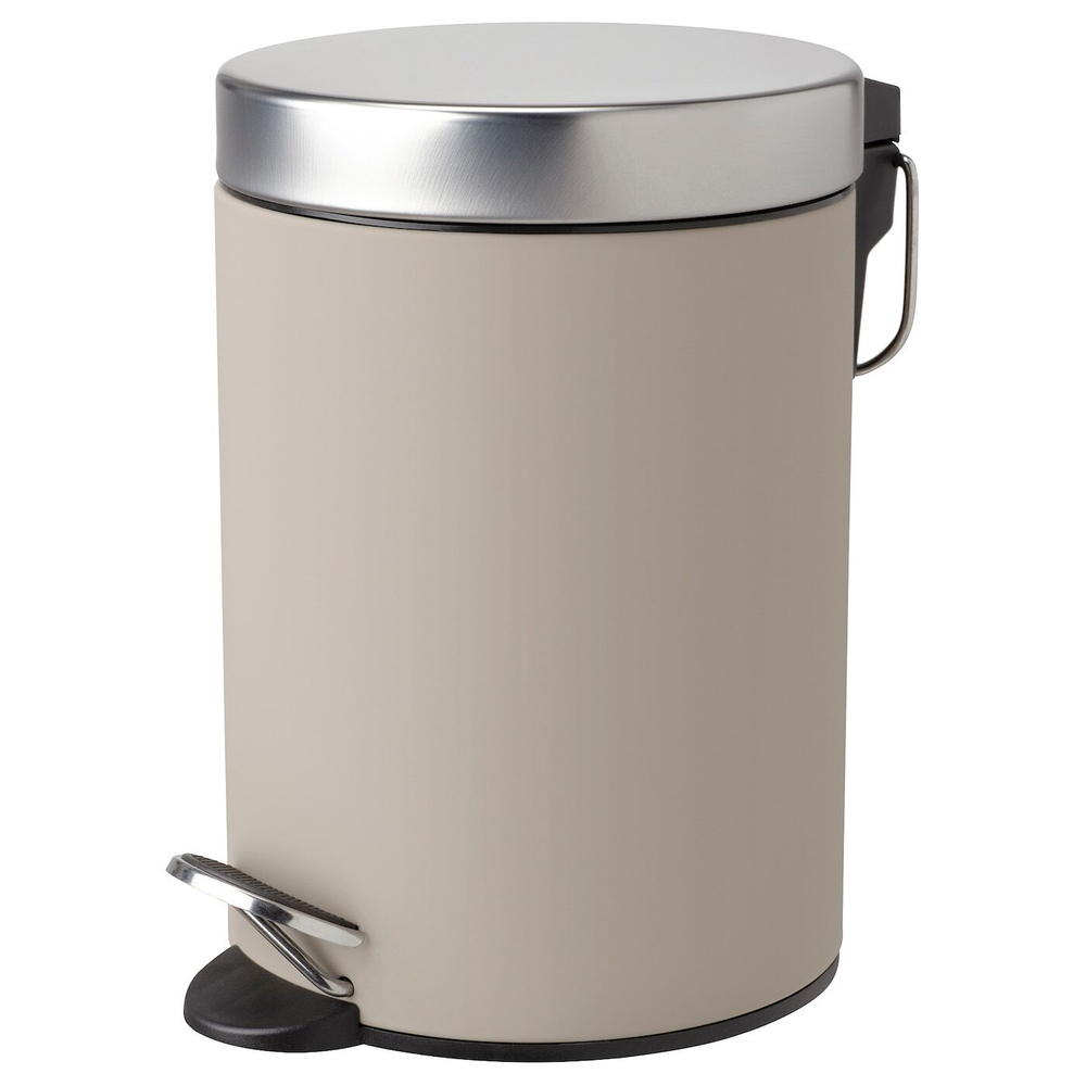 IKEA EKOLN  (ИКЕА ЕКОЛН)  -  Корзина для мусора, бежевая, 3 л