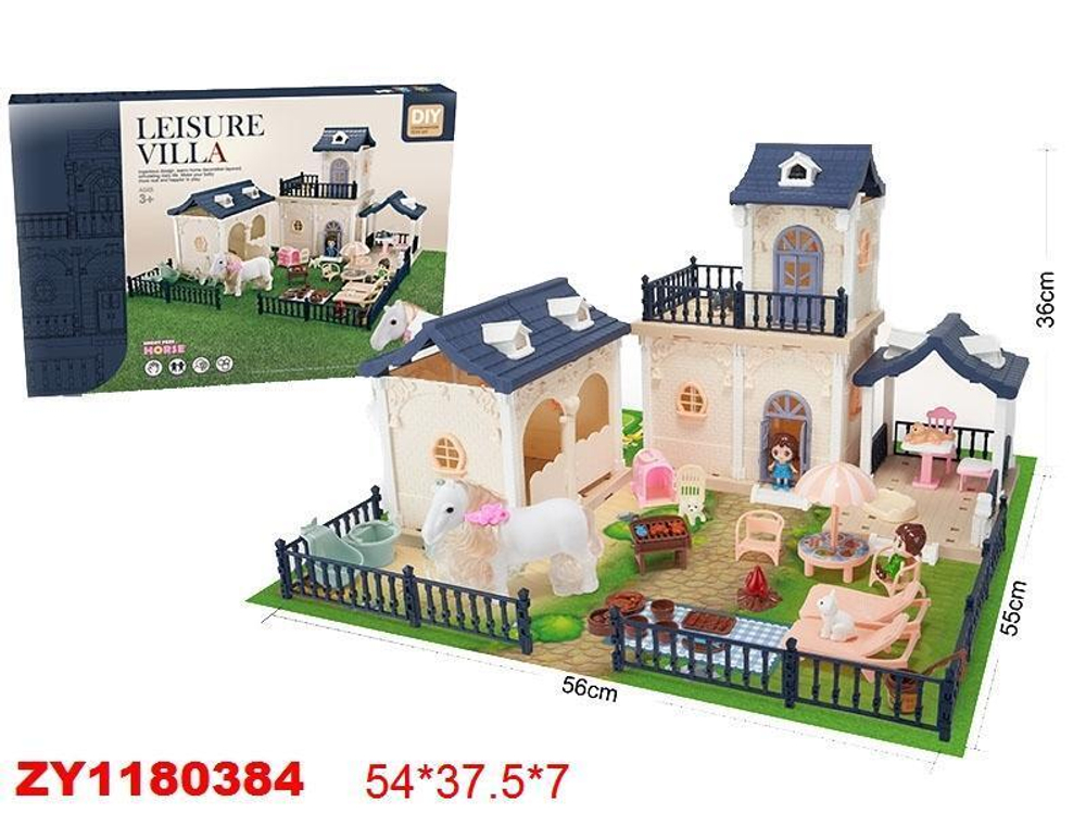 Дом для куклы с мебелью коробка 686-005