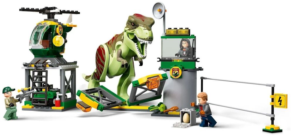 Конструктор LEGO Jurassic World 76944 Прорыв тираннозавра T-Рекса