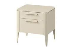 Тумба прикроватная Type oak 2 ящика ширина 50 см (молочный)