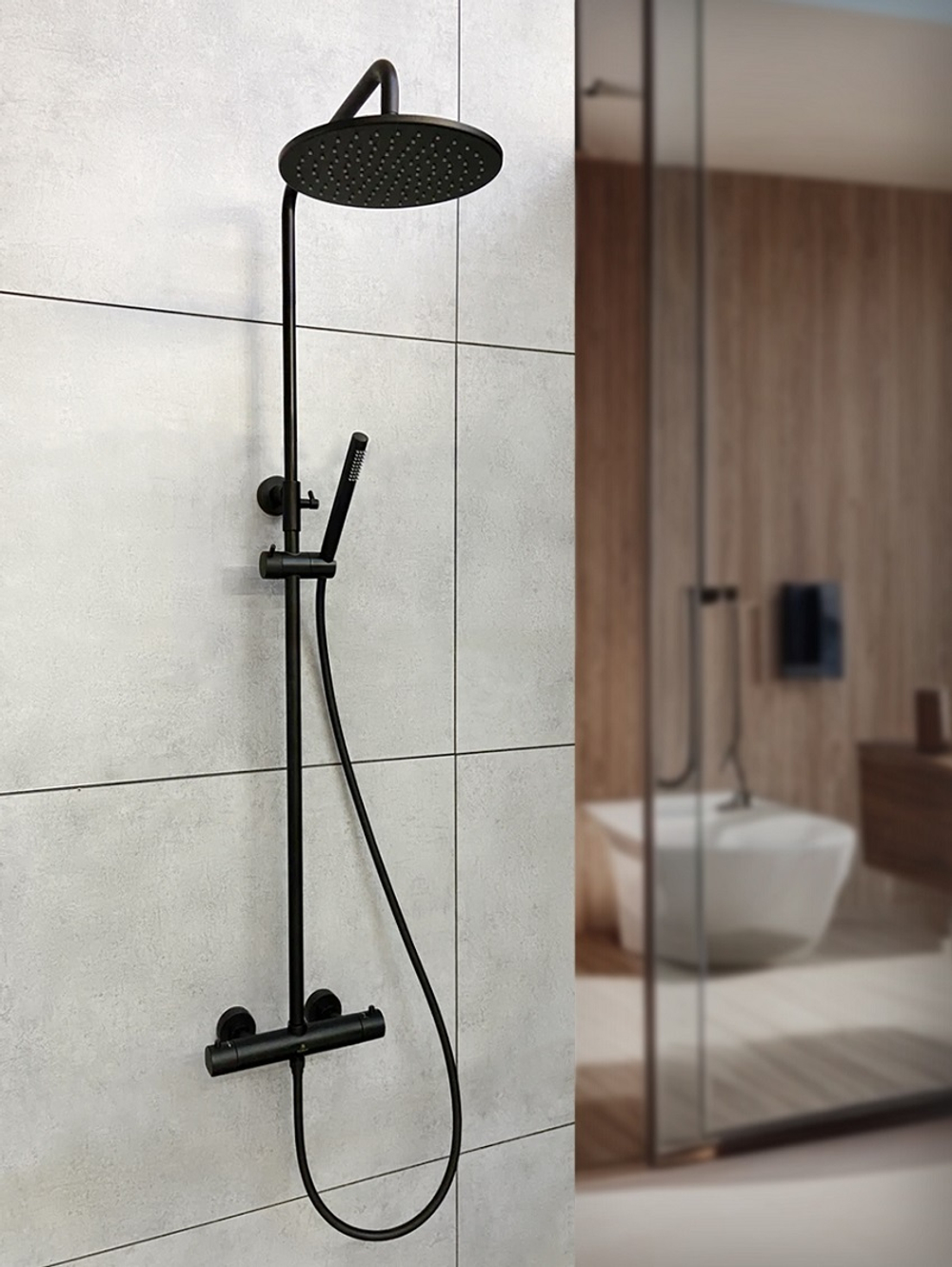 Душевая система с термостатом AltroBagno Metropoli 030422 NeOp