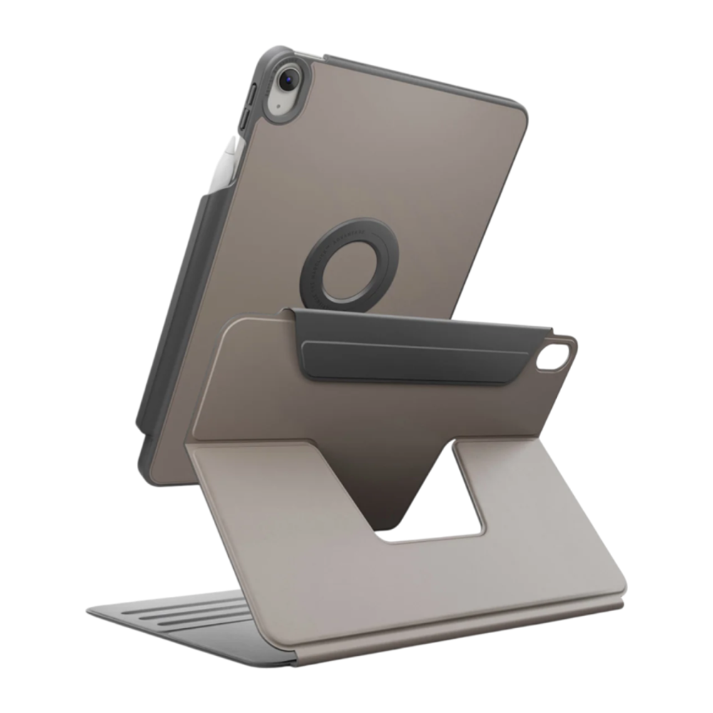 Магнитный чехол-накладка и обложка-подставка Uniq Rovus SnapMount для iPad (A16 | 2025) и 10-го поколения (2022) Гибридный полиуретановый чехол со съёмной обложкой. Есть держатель для Apple Pencil или аналогичного стилуса