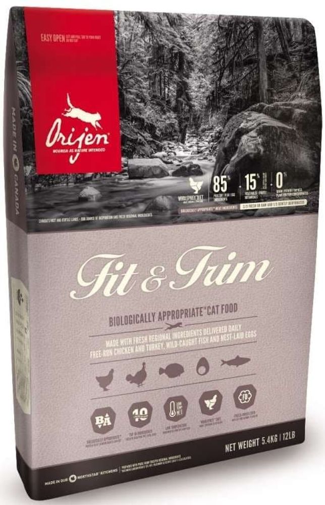 *ОРИДЖЕН ФИТ ЭНД ТРИМ (85/15) корм для взрослых кошек, склонных к полноте 340г. (УЦЕНКА) *ОРИДЖЕН ФИТ ЭНД ТРИМ (85/15) корм для взрослых кошек, склонных к полноте 340г. (УЦЕНКА)