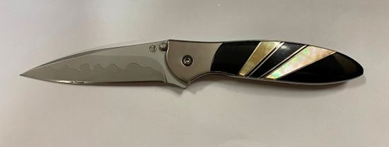 Складной нож Santa Fe Leek SF/JS66CBJPerl с клинком из стали Sandvik™ 14C28N, рукоять нерж.сталь