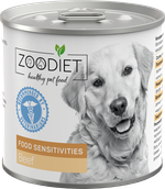 Консервы диета для собак Zoodiet Food Sensitivities Beef Говядина чувствительное пищеварение 240 г