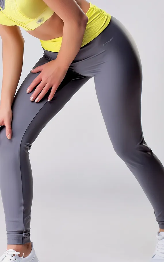 Легинсы PF-8 Желтый-Серый