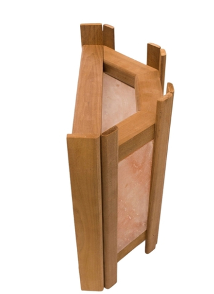 Абажур из термолипы и розовой соли 34х32х13 см