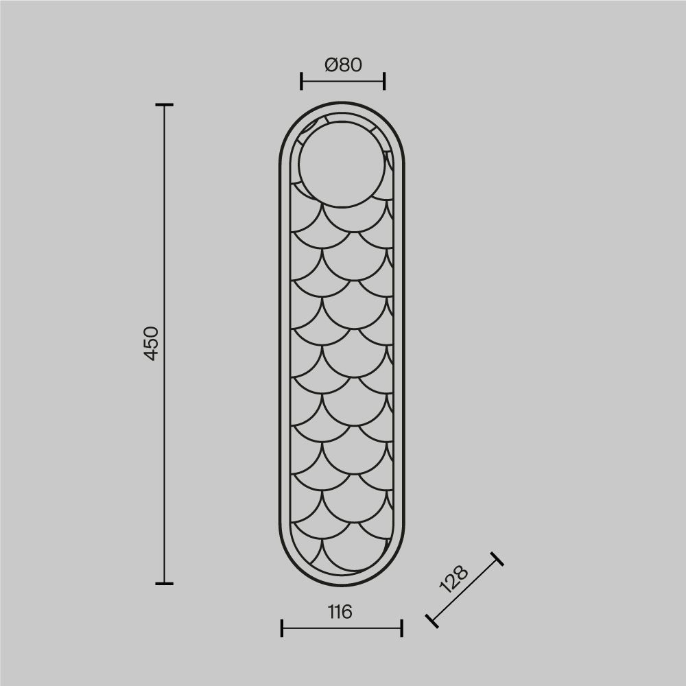Светильник настенный Maytoni   MOD473WL-L25BSK
