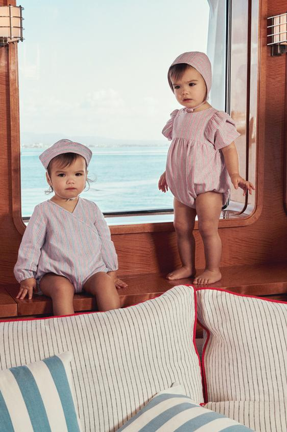 ZARA TIMELESS - ПОЛОСАТАЯ ШАПКА, СИНИЙ